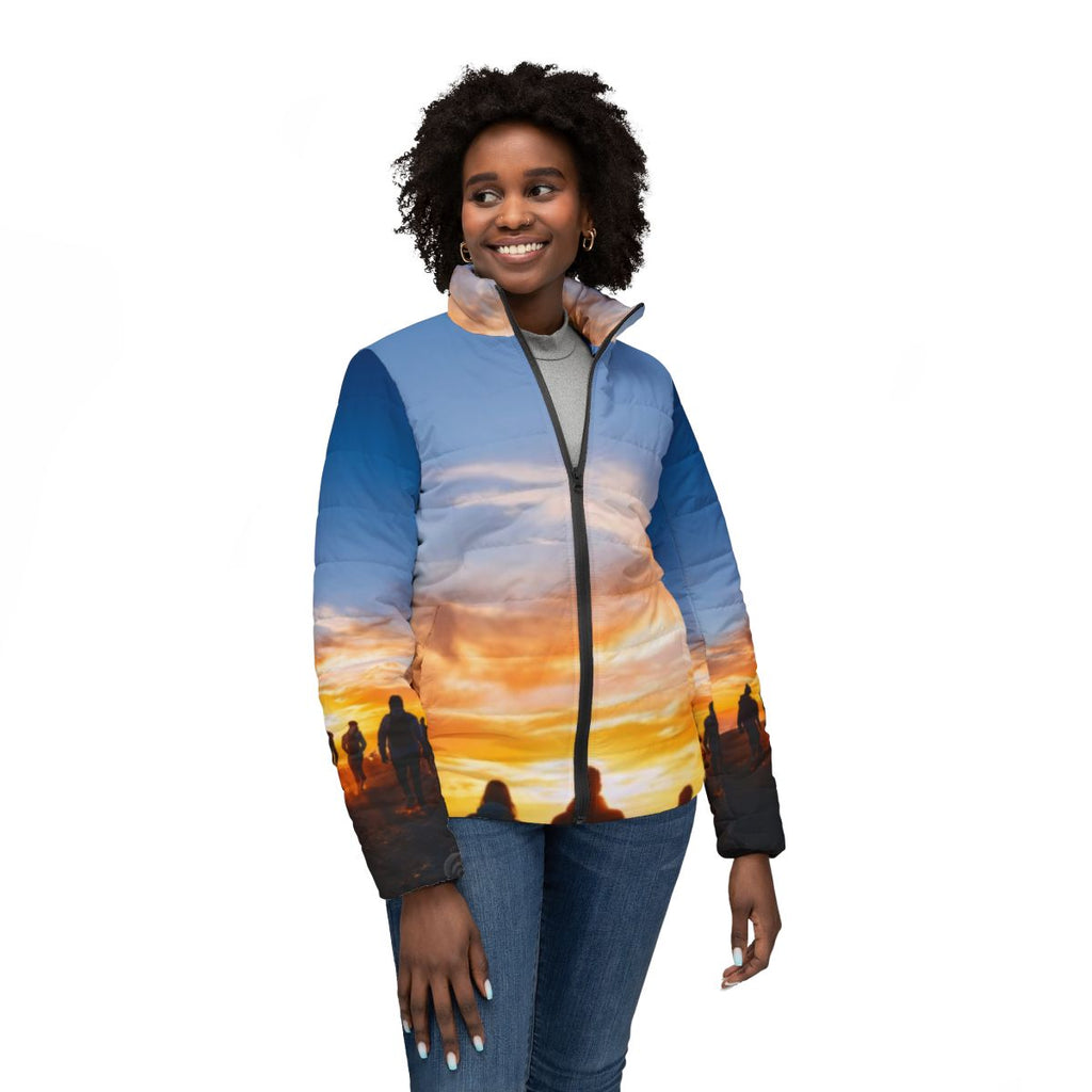 Women's Puffer Jacket - Sunset Ridge | Echovira Gallery