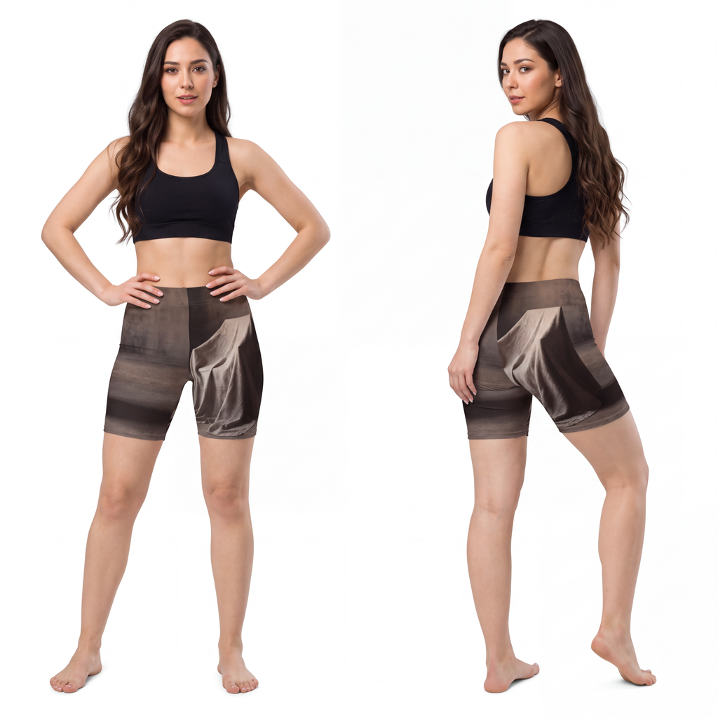 Women's Biker Shorts - Draped Silence Still Life Art... |...
