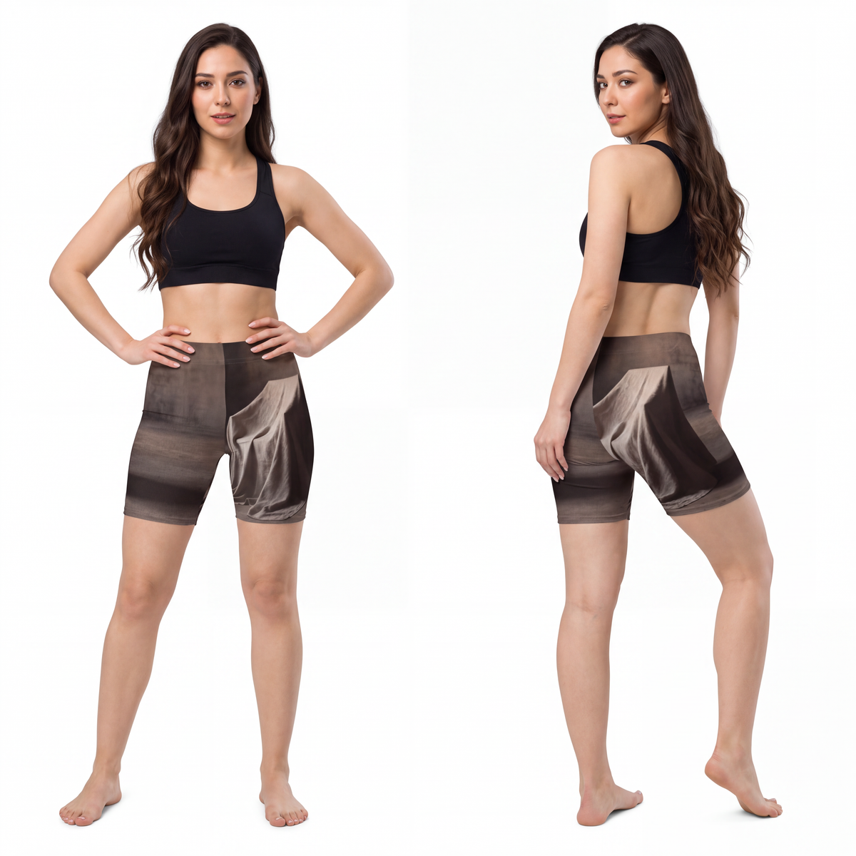 Women's Biker Shorts - Draped Silence Still Life Art... |...