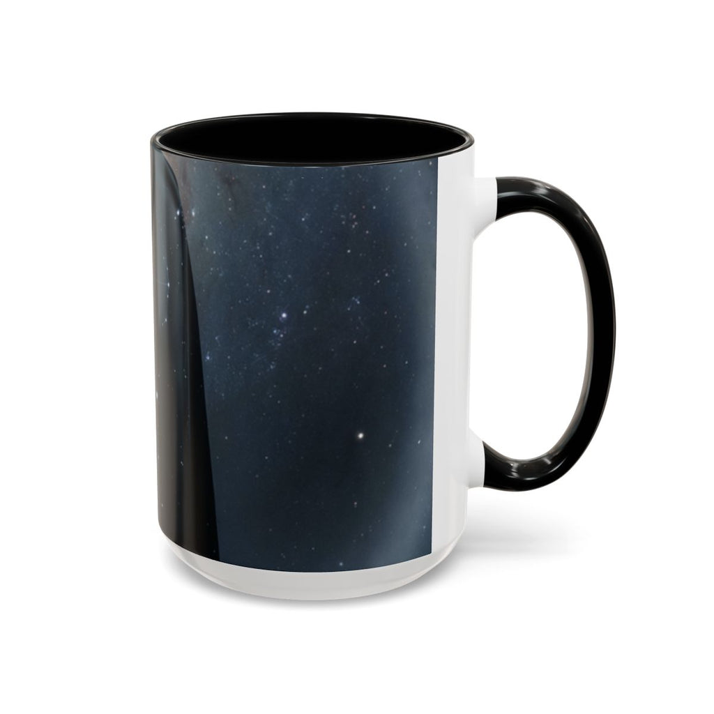 Accent Coffee Mug - Orion Cosmic Sentinel Art | Echovira...