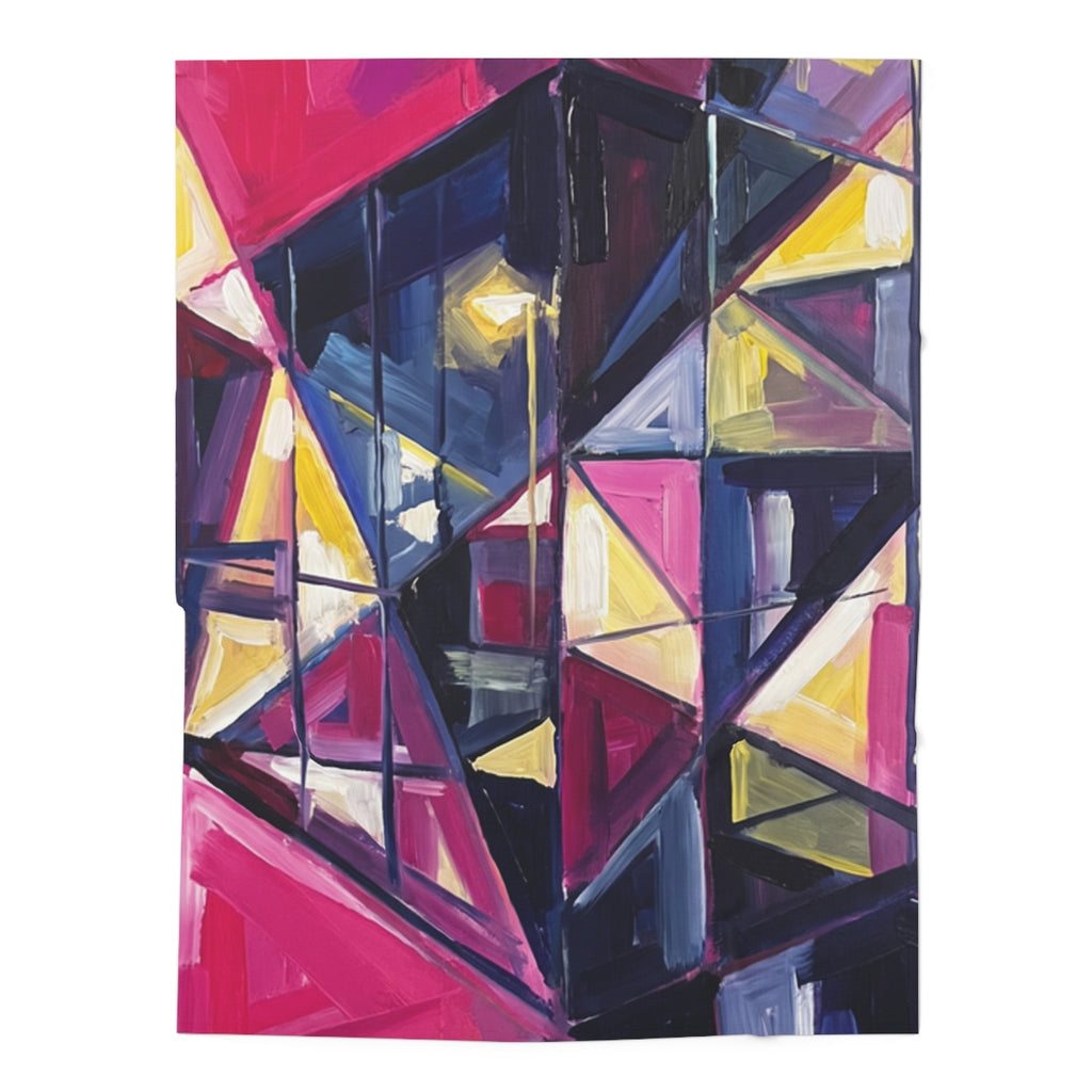Baby Swaddle Blanket Geometric City Art