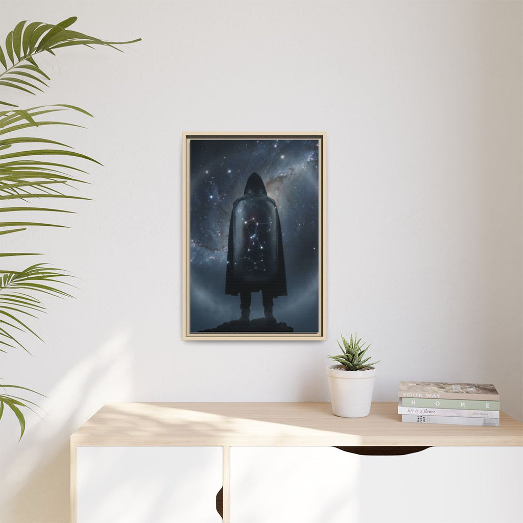 Framed Matte Canvas - Cosmic Sentinel — Natural / 1.25"... |...