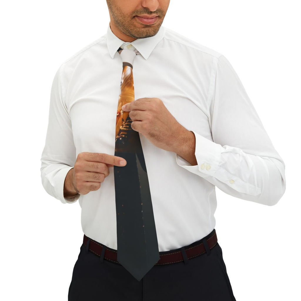 Necktie - Midnight City Skyline Romance | Echovira Gallery