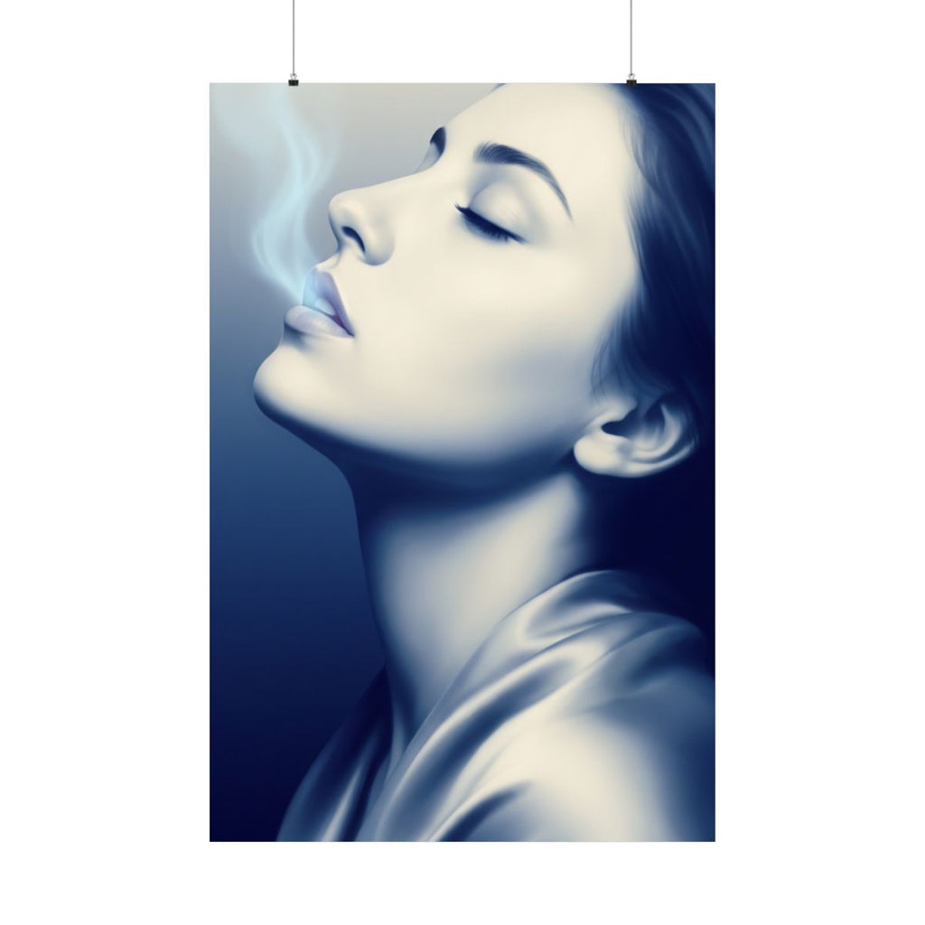 Matte Vertical Poster - Ethereal Blue Somnium Portrait (8×10...