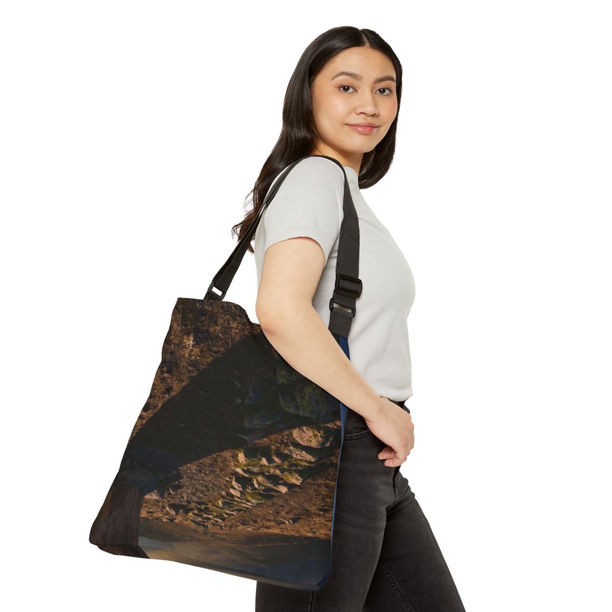Adjustable Tote Bag - Mystic Ruins | Echovira Gallery