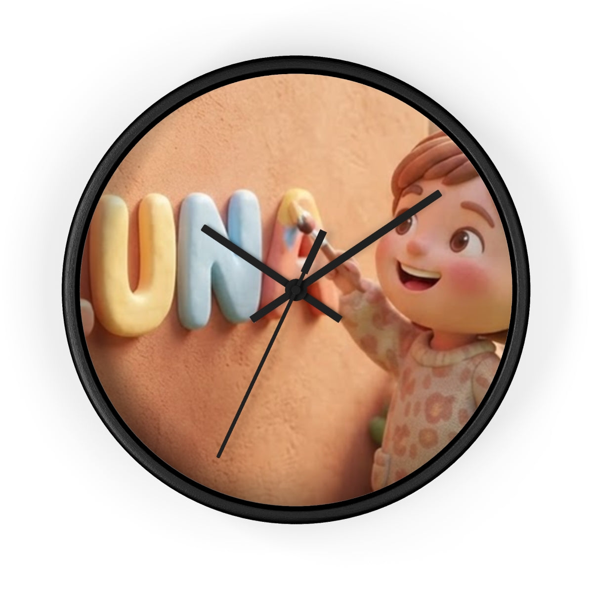 Wall Clock - Luna Sunshine Clay Nursery | Echovira Gallery