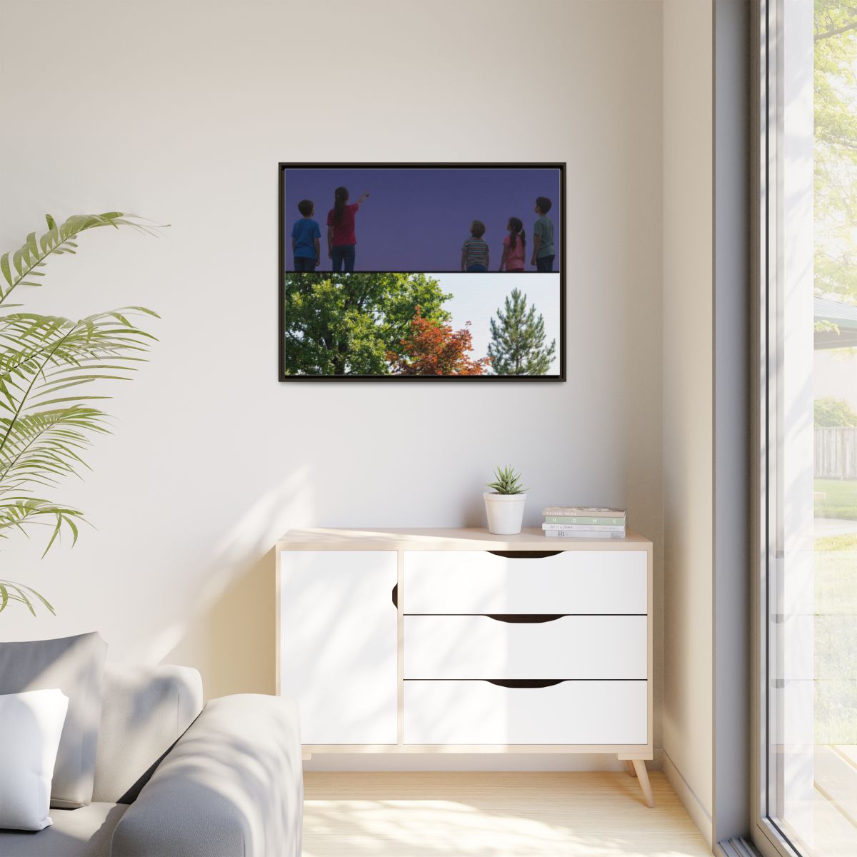 Matte Canvas, Framed - Stardust & Forest Discovery —... |...
