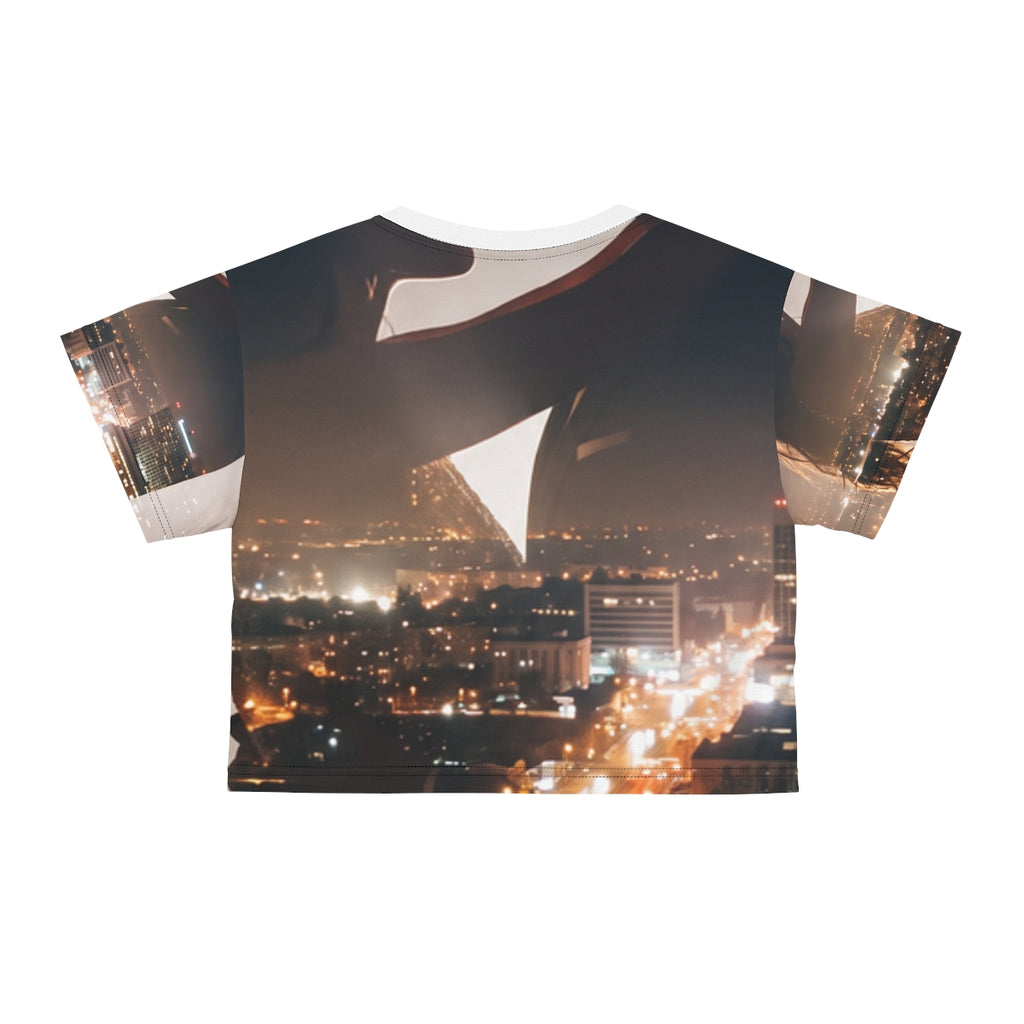 Crop Tee - Midnight City Lovers | Echovira Gallery