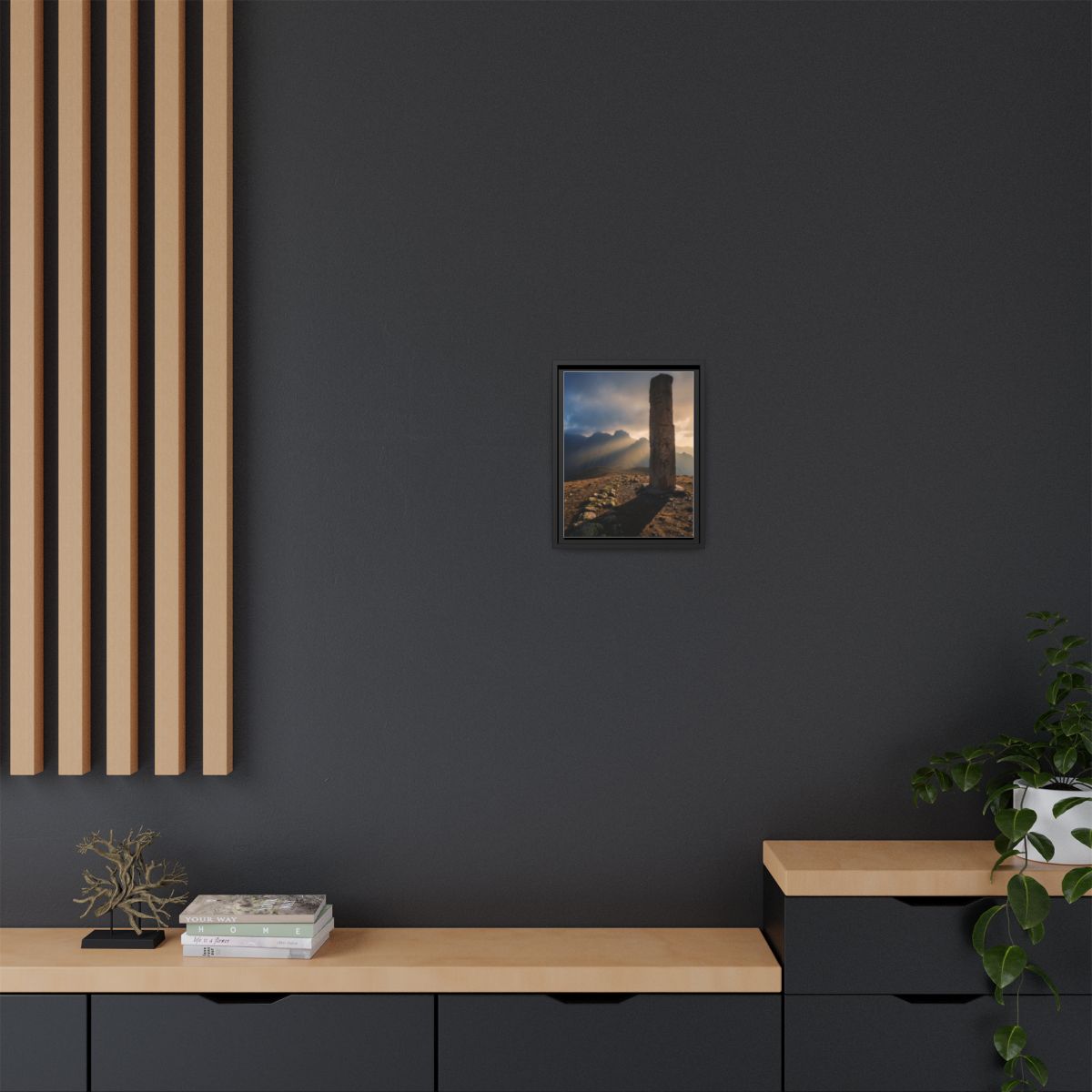 Framed Matte Canvas - Sun Peak