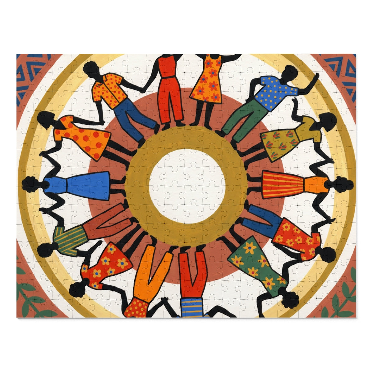 Jigsaw Puzzle with Tin - Unity Mandala Folk Art (30, 110......