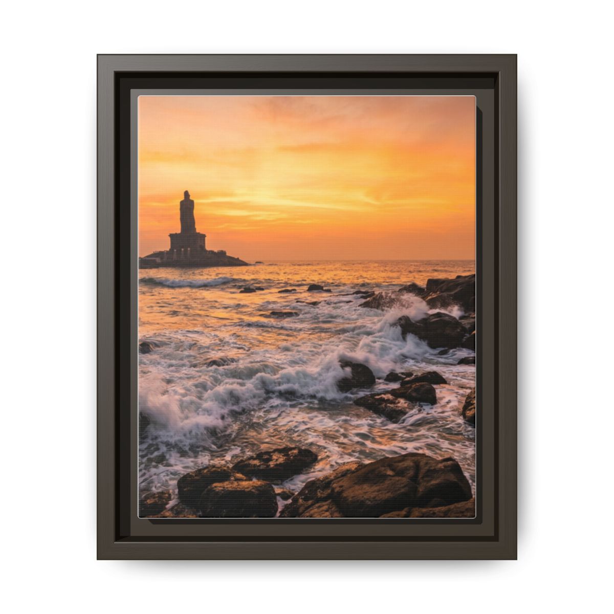 Framed Matte Canvas - Majestic Golden Coast
