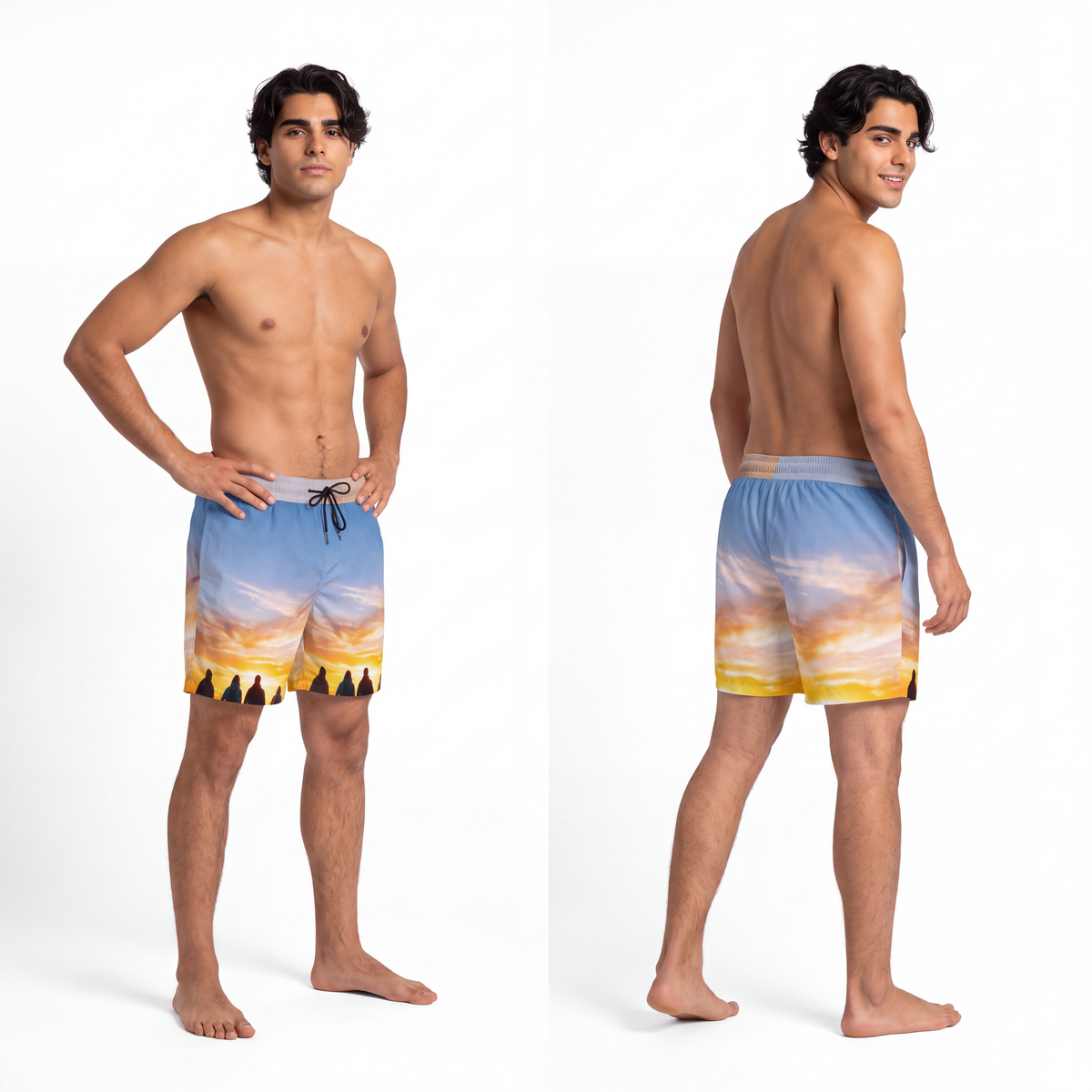 Men's Swim Shorts - Sunset Ridge Trail | Echovira Gallery