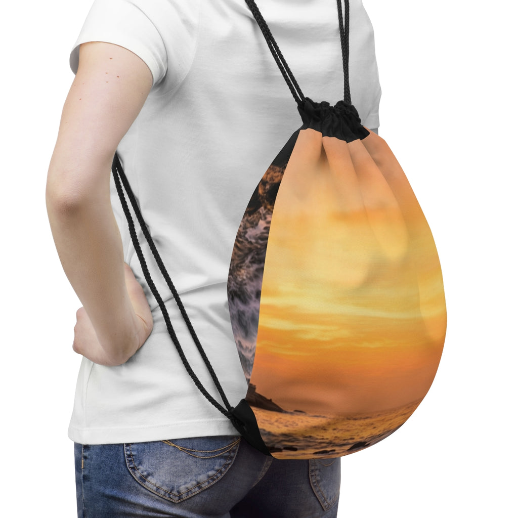 Drawstring Bag - Coastal Beach Day
