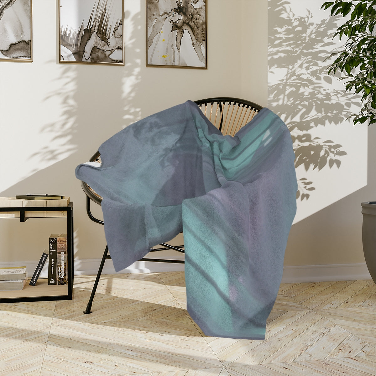Velveteen Microfiber Blanket - Liminal Corridor Fog Art... |...