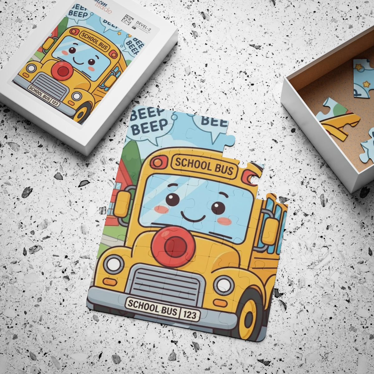 Kids' Puzzle 30-Piece - Happy School Bus | Echovira Gallery