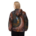 Unisex Windbreaker Jacket - Amber Iris Reflection Fine Art...