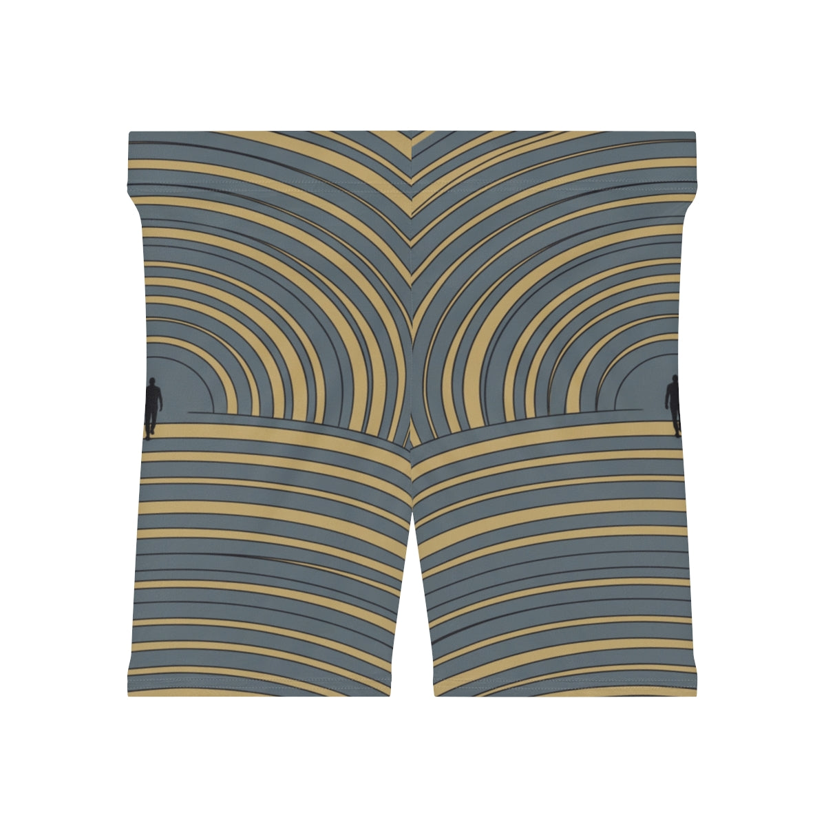 Women's Biker Shorts - Concentric Pace | Echovira Gallery