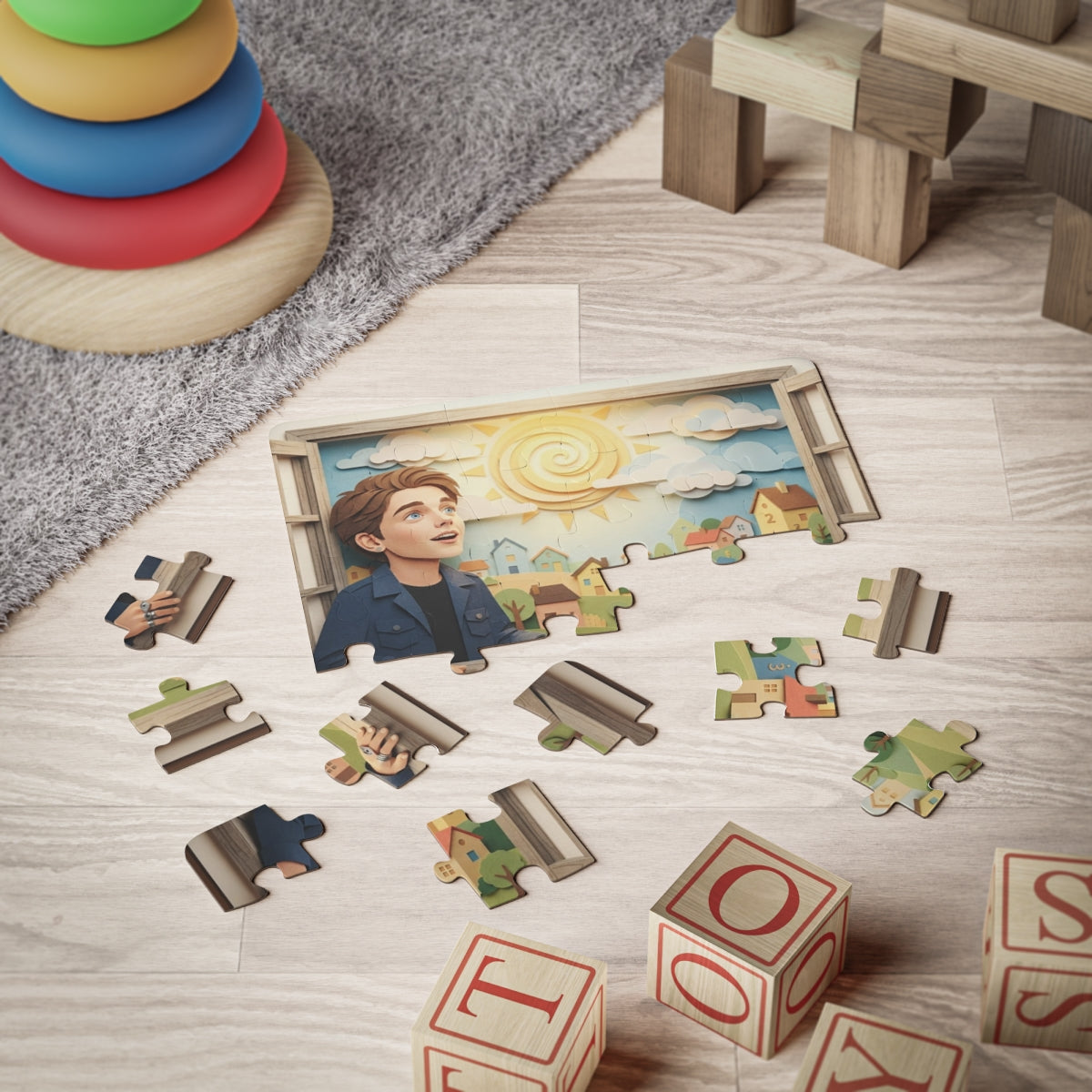 Kids' Puzzle 30-Piece - Sunny Window | Echovira Gallery