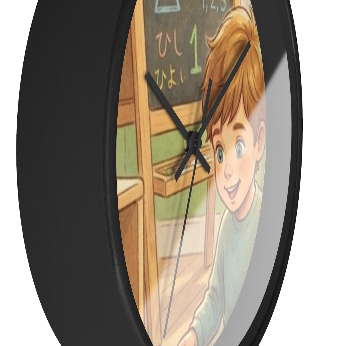 Wall Clock - Curious Reader Storybook Art Print | Echovira...