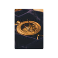Antique Brass Sundial Compass Poker Cards