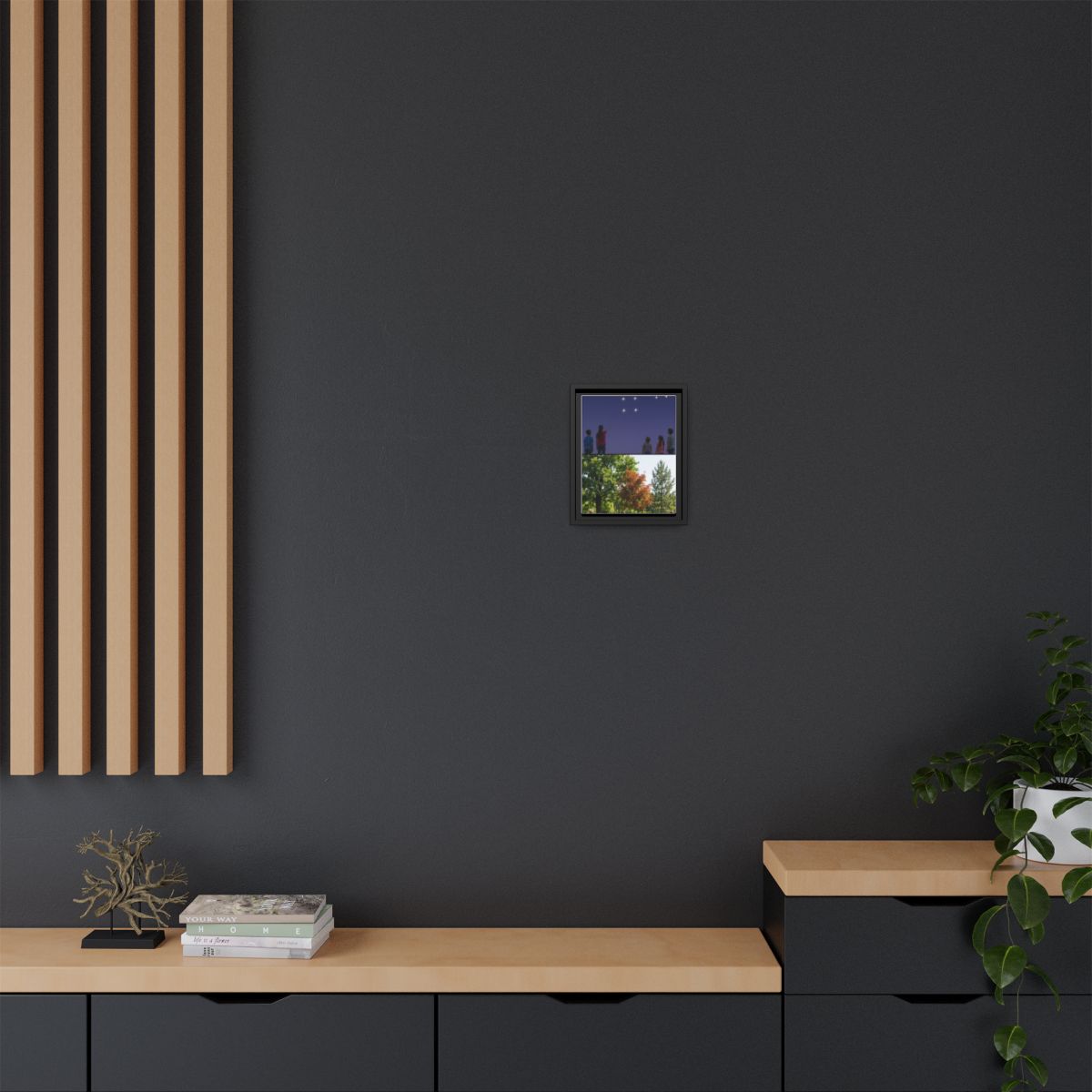 Framed Matte Canvas - Discovery — Black / 1.25"