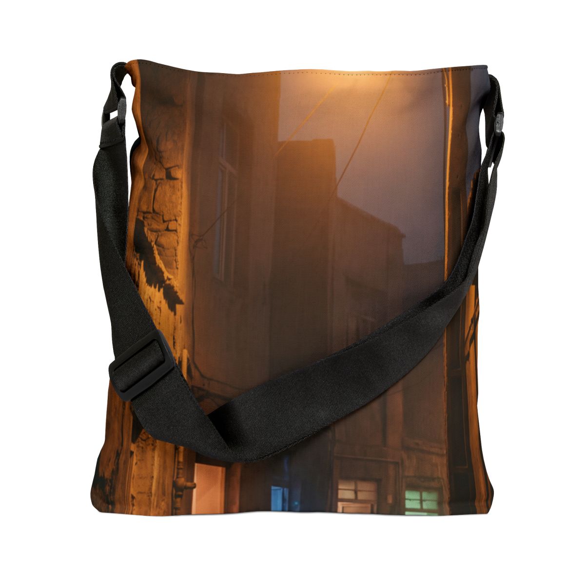 Adjustable Tote Bag - Nocturnal Shadow Print | Echovira...