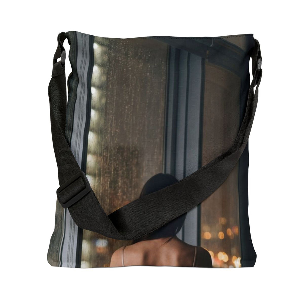 Adjustable Tote Bag - Midnight Reflection | Echovira Gallery