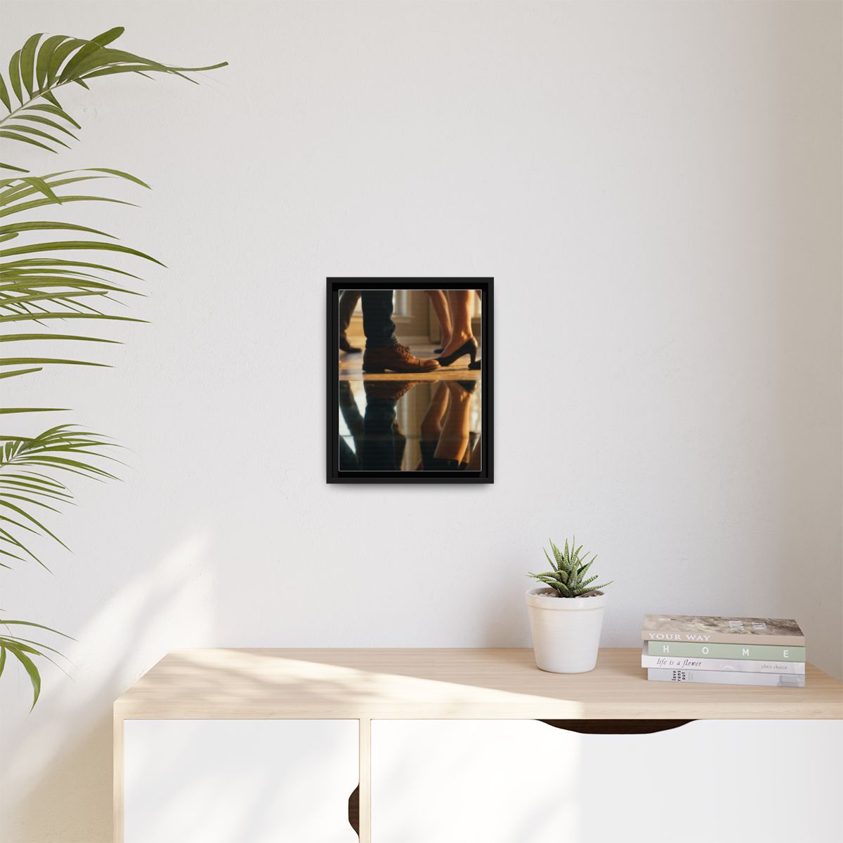 Matte Canvas, Framed - Golden Hour Reflections Cinematic Art...