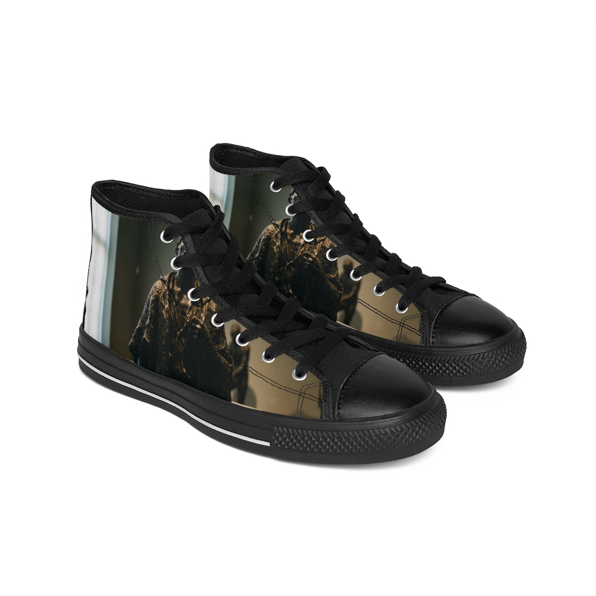 Women's Classic Sneakers - Bronze Solitude Art | Echovira...