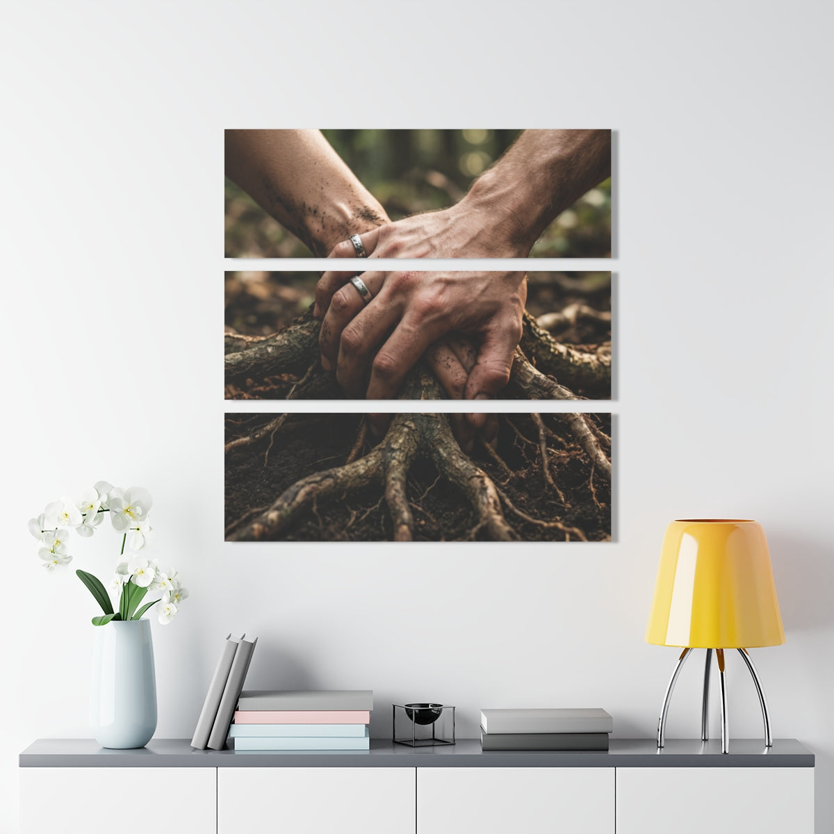 Landscape Acrylic Print with Forest Hands