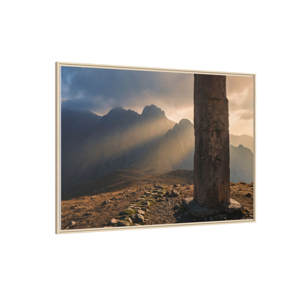 Framed Matte Canvas - Sun Peak