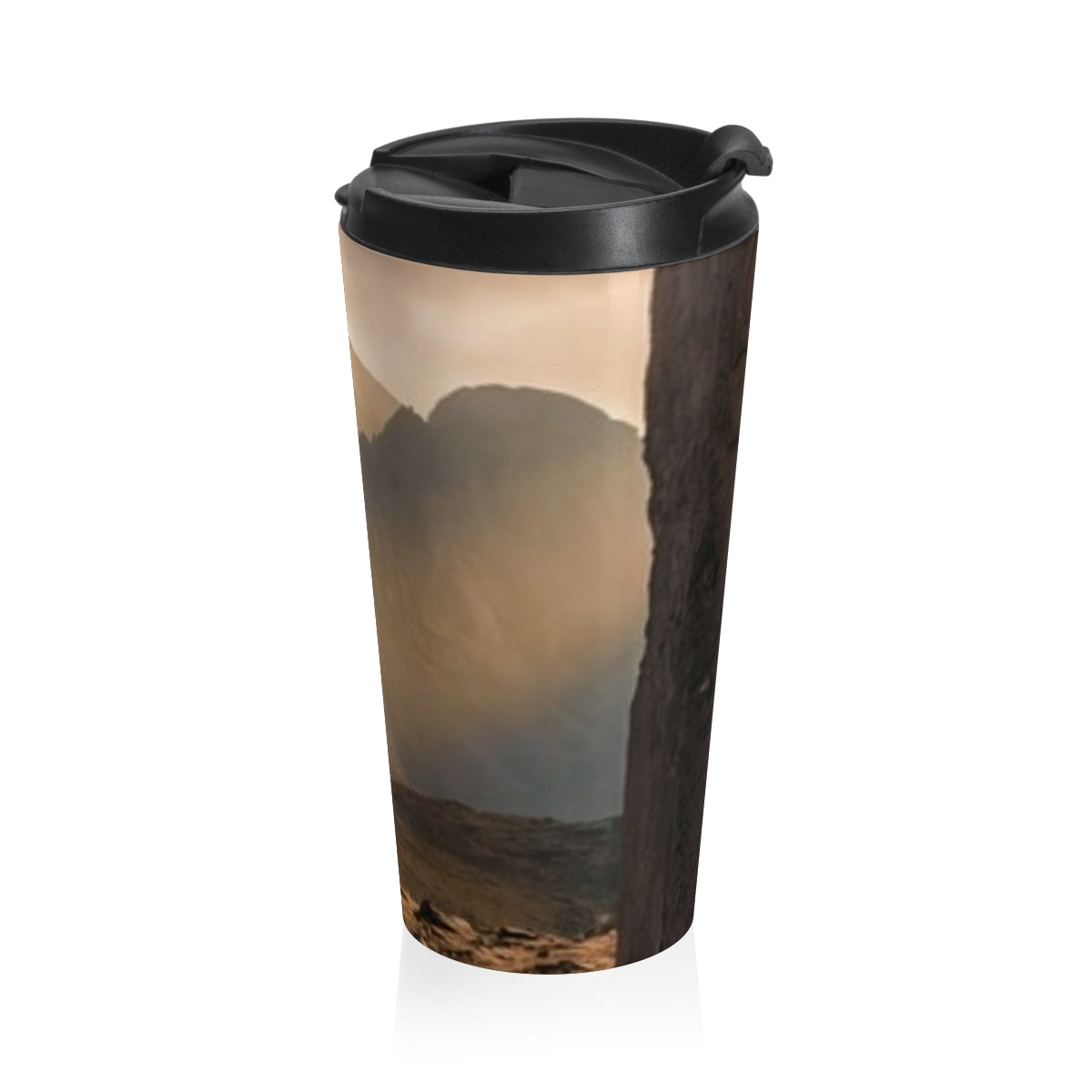 Stainless Steel Travel Mug - Mystic Monolith Ancient Persian...