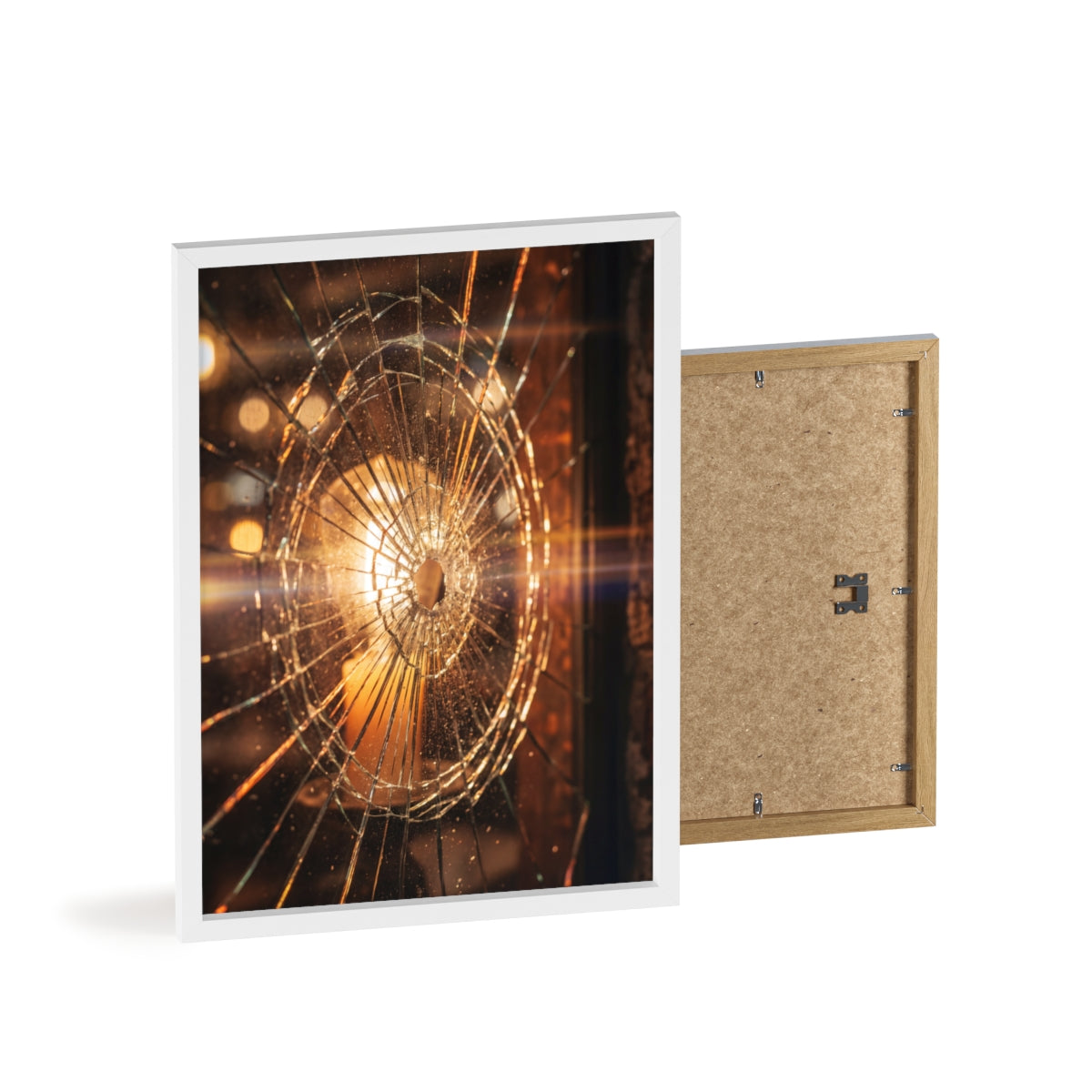Wood Framed Poster - Cinematic Fracture