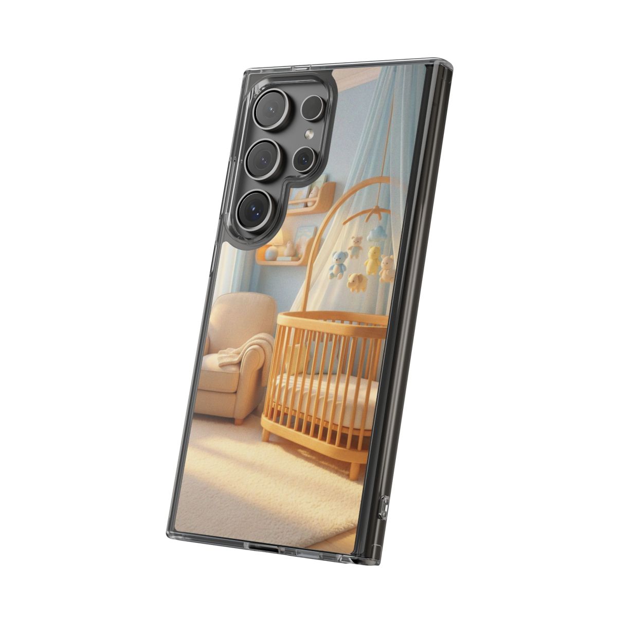 Clear Impact-Resistant Cases - Soft Blue Clear Phone Case...