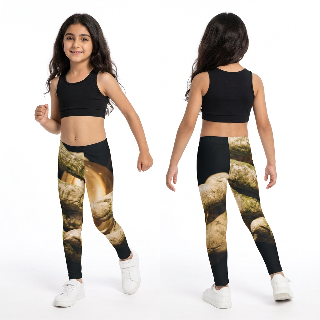 Kids Leggings Mystic Stone Crystal Sphere