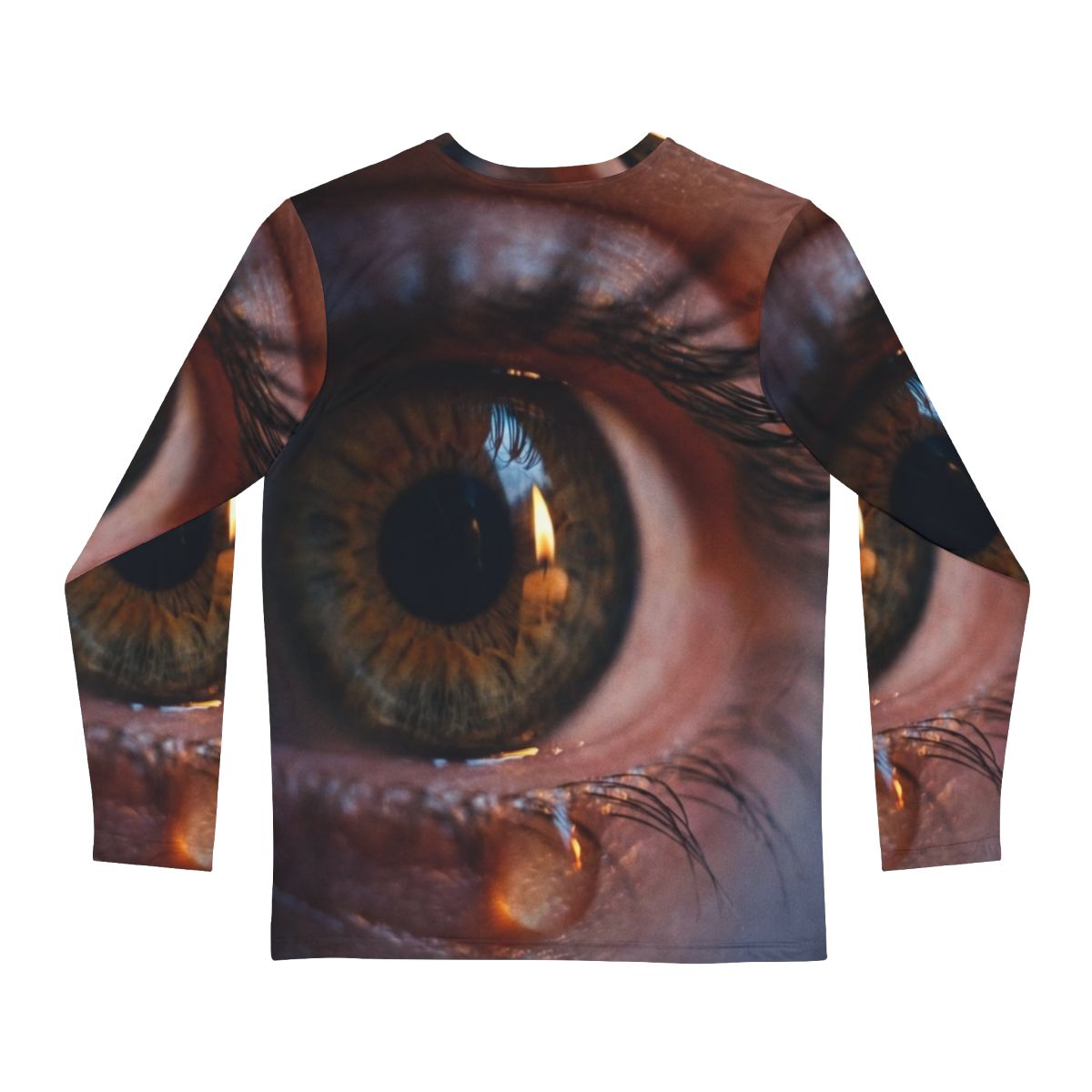 Men's Long Sleeve Shirt - Amber Iris Reflection Fine Art......