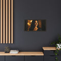 Framed Canvas Art - Golden Glamour — Espresso / 1.25"