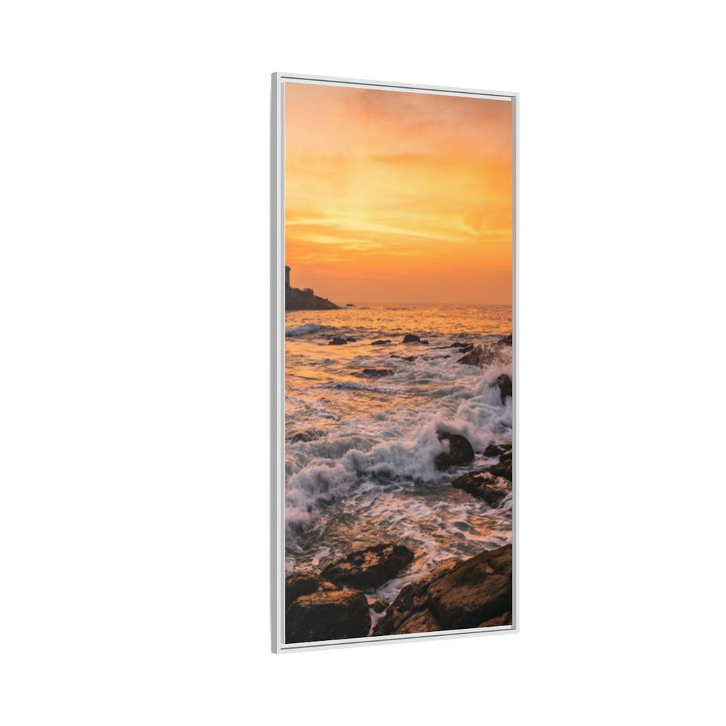 Framed Matte Canvas - Majestic Golden Coast