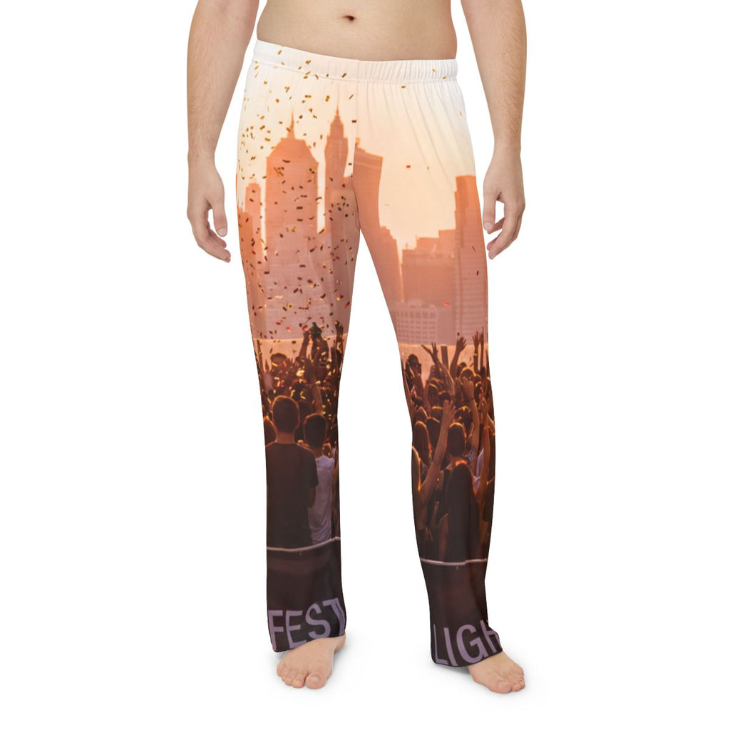 Men's Pajama Pants - City Lights | Echovira Gallery