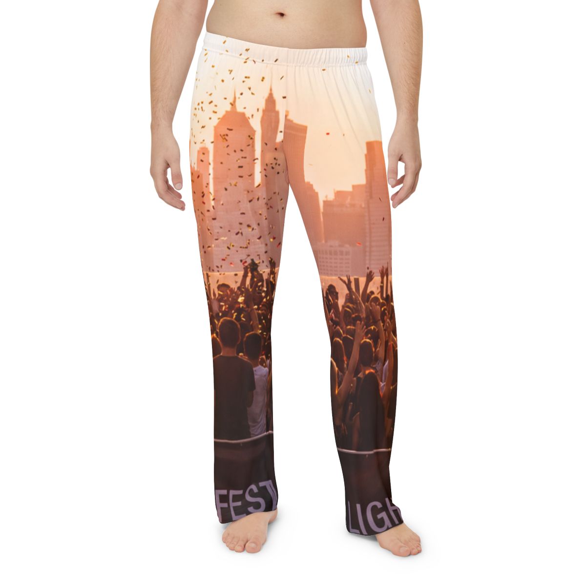 Men's Pajama Pants - City Lights | Echovira Gallery