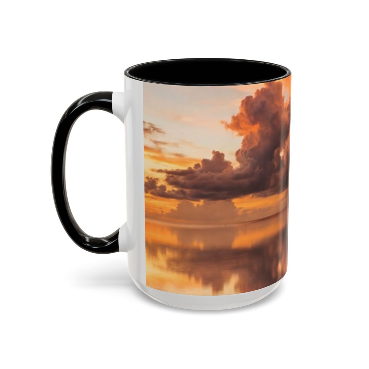 Accent Mug - Golden Hour Cloudscape | Echovira Gallery