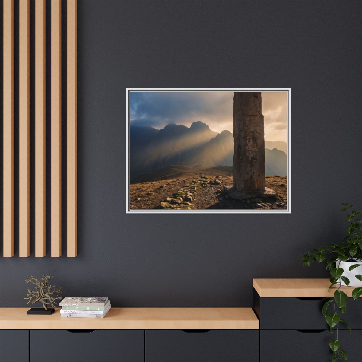 Framed Matte Canvas - Sun Peak
