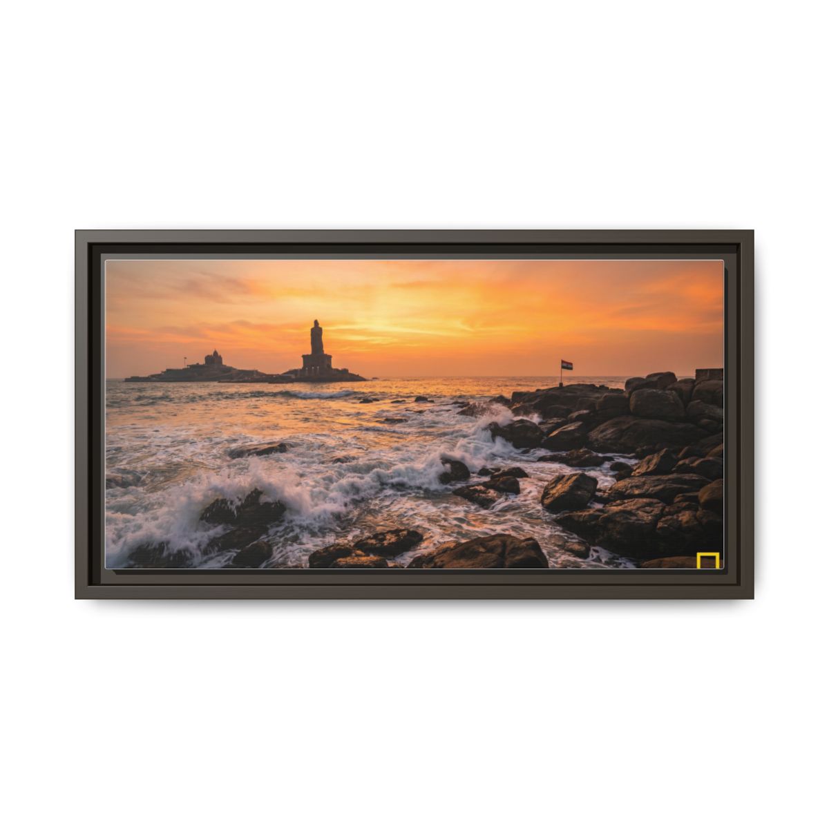 Framed Matte Canvas - Majestic Golden Coast