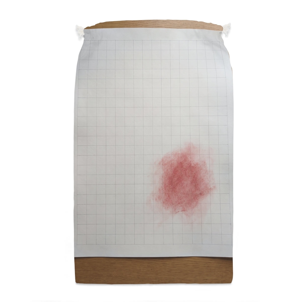 Sack - Crimson Grid Drawstring Storage | Echovira Gallery