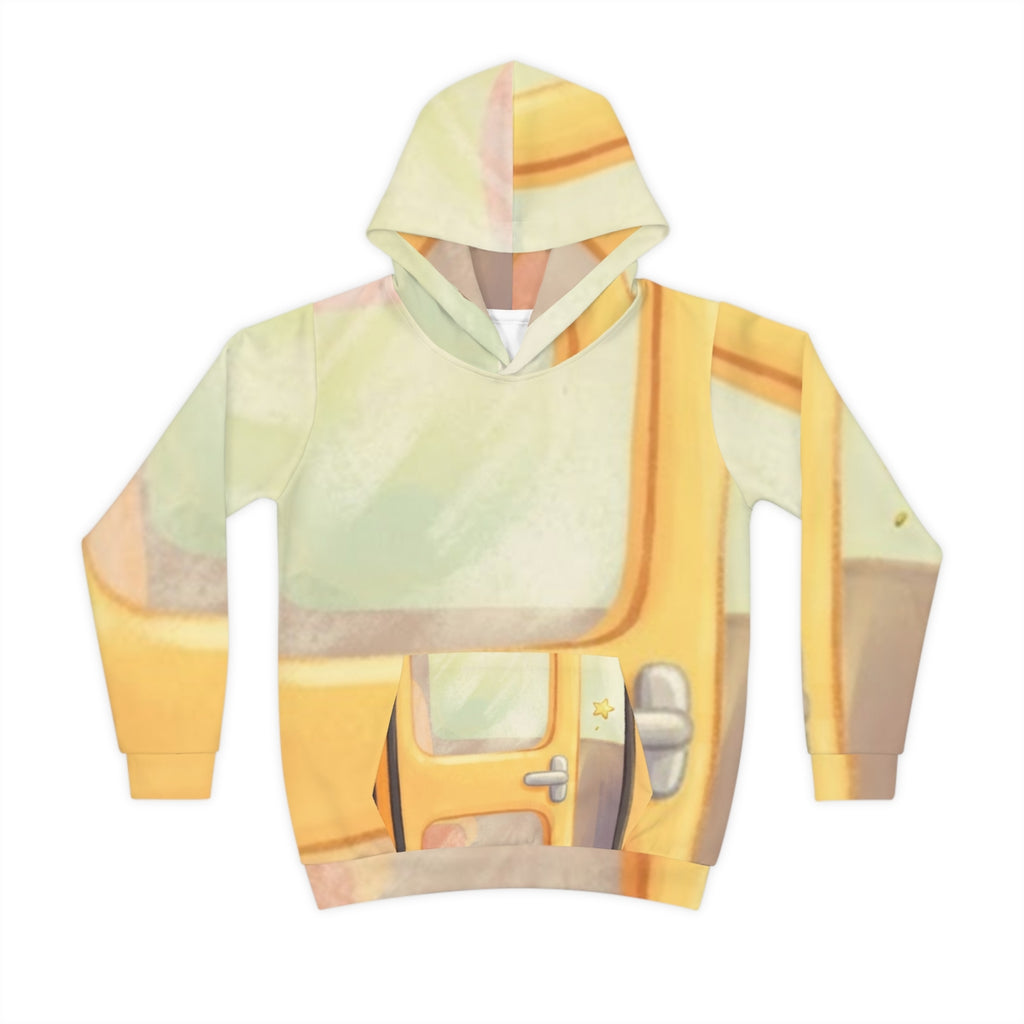 Children's Hoodie - Happy Morning Bus Pullover | Echovira...