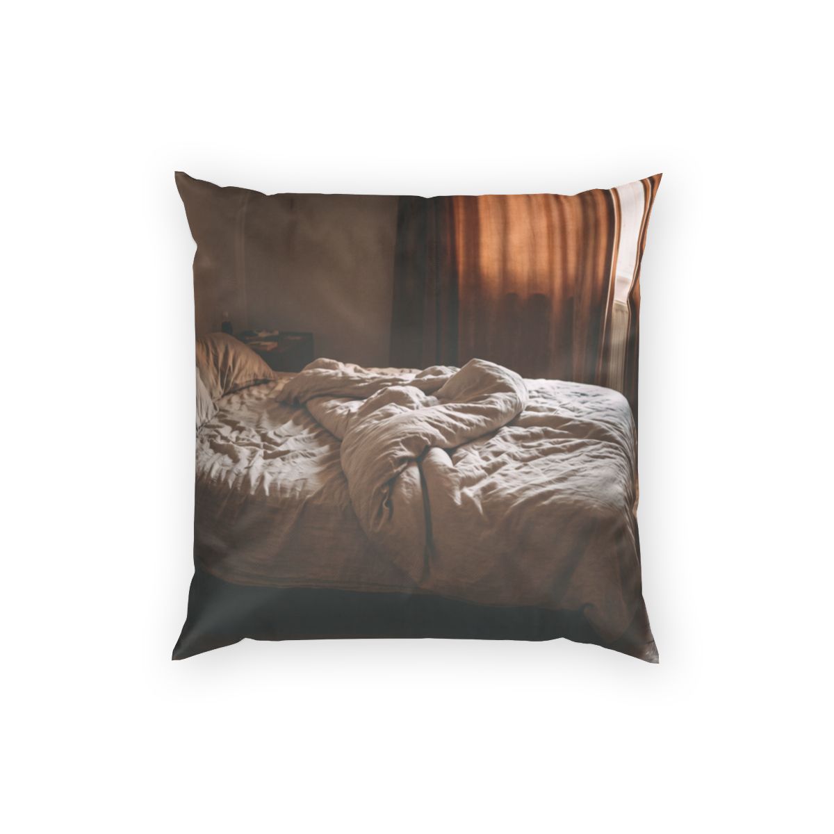 Poly Velvet Pillow - Amber Slumber Glow | Echovira Gallery