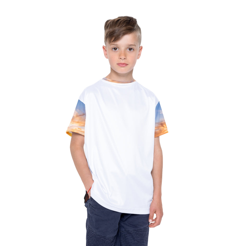 Kids Sports Jersey - Sunset Horizon | Echovira Gallery