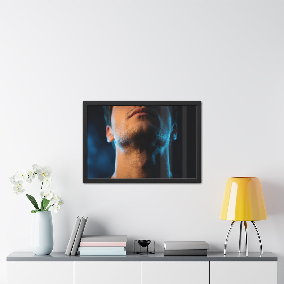 Framed Posters - Neon Shadows Cinematic Portrait Art (10×8...