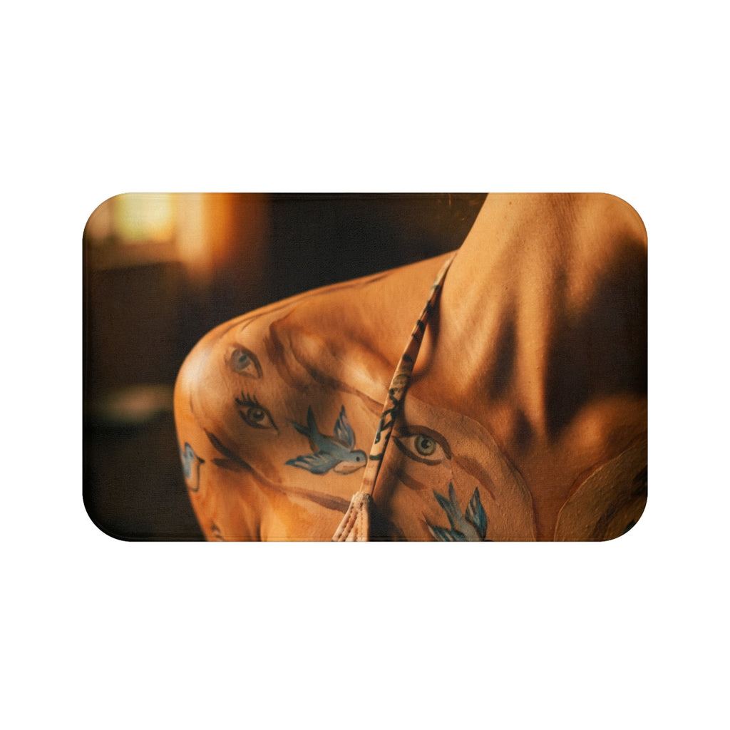 Bath Mat - Sienna & Songbirds Surreal Body Art Canvas |...