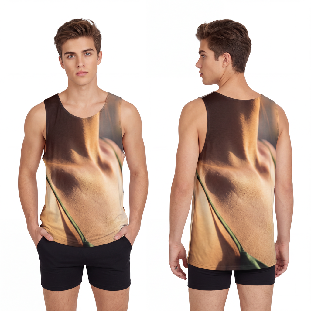 Golden Hour Men's Tank - Emerald Sunset active | Echovira...